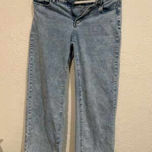 SHEIN Blue Straight Leg Jeans Classic Denim